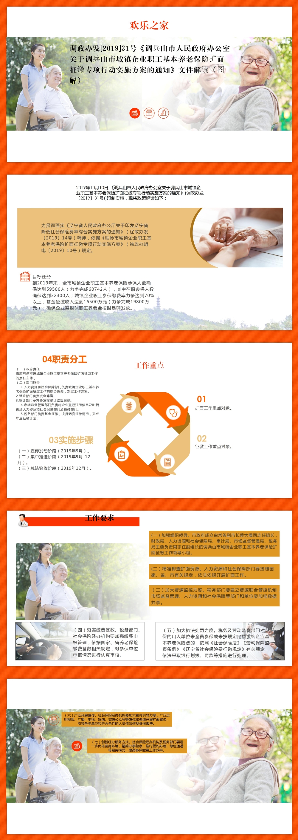 调政办发[2019]31号《调兵山市人民政府办公室关于调兵山市城镇企业职工基本养老保险扩面征缴专项行动实施方案的通知》文件解读（图解）